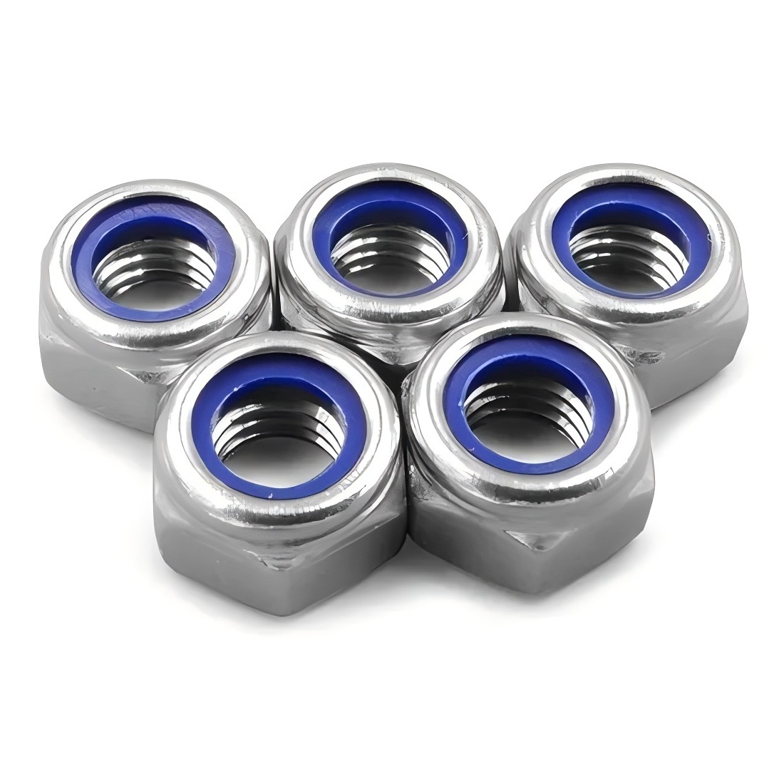 DIN 982 Hålsmoment sekskant HEX Tykke nøtter med ikke-metalliske innsatsmaskiner (oval) hode, bilmonteringsdeler