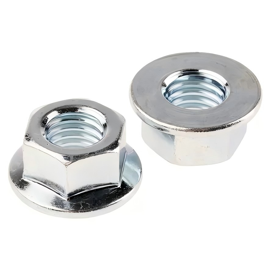 Hexagon nøtter med flens DIN EN 1661 ASME/ANSI B 18.2.2 DIN 6923 ISO 4161 Automotive Fastener